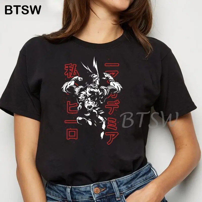 

Hot Anime My Hero Academia T Shirt Women Summer Tops Boku No Hero Academia Graphic Tees Cute Korean Style Harajuku Tshirt Female