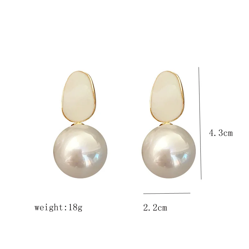 Женские длинные висячие серьги Exknl круглые вечерние с искусственным жемчугом 2020 |