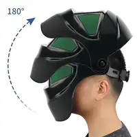 S маска для сварочного шлема большого размера, маска для защиты глаз, защитные очки, мощный шлифовальный шлем, Черная