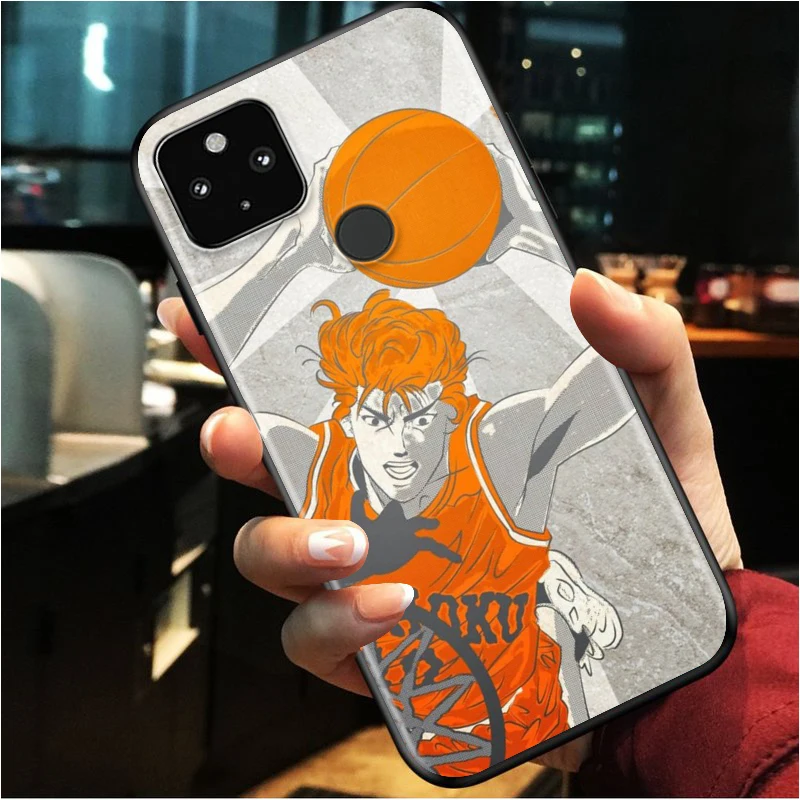 

Slamdunk 10 Basketball Shockproof Cover for Google Pixel 5 5A 4 4A XL 5G Black Phone Case Shell Soft Fundas Coque Capa