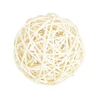 Белые большие плетеные шарики из ротанга 100 мм-декоративные шарики для мисок, наполнитель ВАЗ, декор журнального столика, украшение для свадебной вечеринки