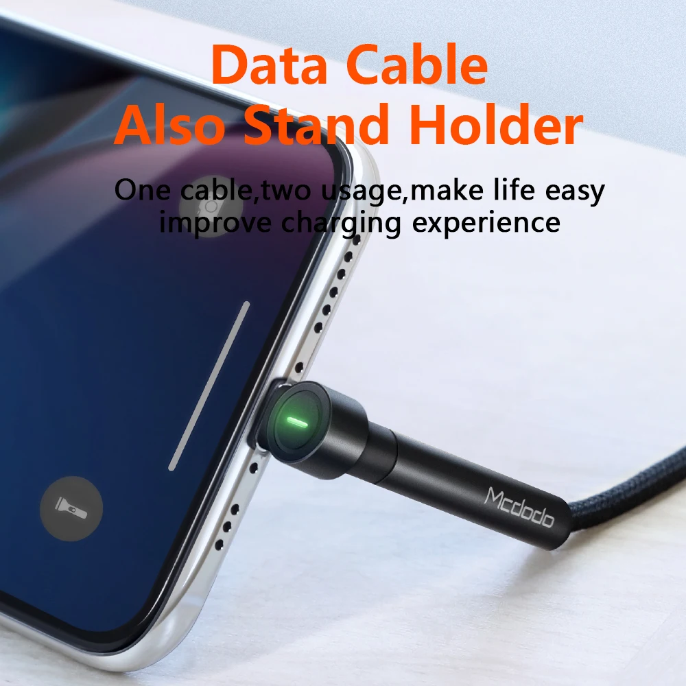 USB-кабель Mcdodo для IPhone XS Max XR X 8 7 6s Plus IPad Mini IOS 12 проводов подставка телефона