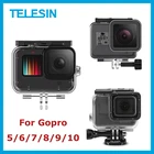 TELESIN Gopro 9 10 водонепроницаемый чехол для Gopro Hero 567 Hero 8 Gopro 910 Черные Аксессуары для камеры