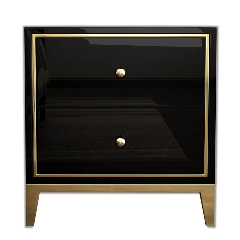 

Nordic bedside table simple modern locker light luxury bedroom storage cabinet painted bedside small cabinet