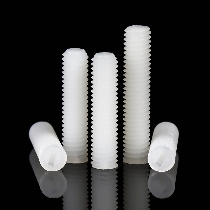 Нейлоновый винт PA66 с шлицевой головкой M3 M4 M5 M6 M8|screw slotted|set screwslotted set screw |