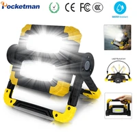 200w led portable spotlight searchlight led work light led waterproof work light use 4aa battery for repairing camping