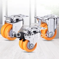 14pcs 1 52inch heavy double row wheel industrial wheel nylon double wheel universal caster furniture caster home accessories