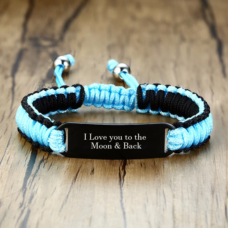 Персонализированная плетеная нейлоновая веревка из нержавеющей стали под заказ