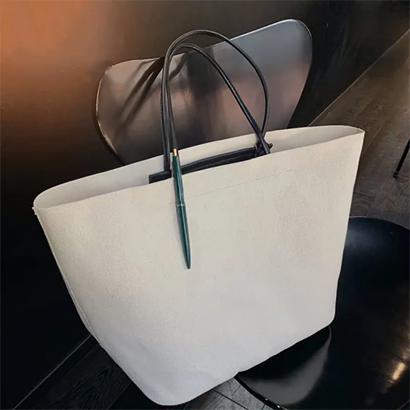 

2020 Summer FashionWomen's Large Capacity Canvas Shoulder Bag Messenger Luxury Handbags Women Bags Designer Canvas Tote Bag Sac