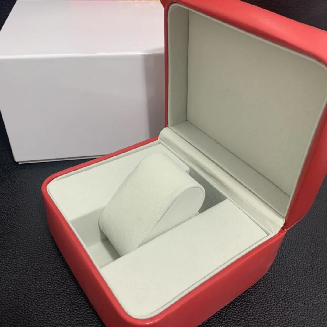 

2021 Luxury Square Red for OMG Watch Booklet Card Tags And Papers In English Watches Box Original Inner Outer Men Watch BOX