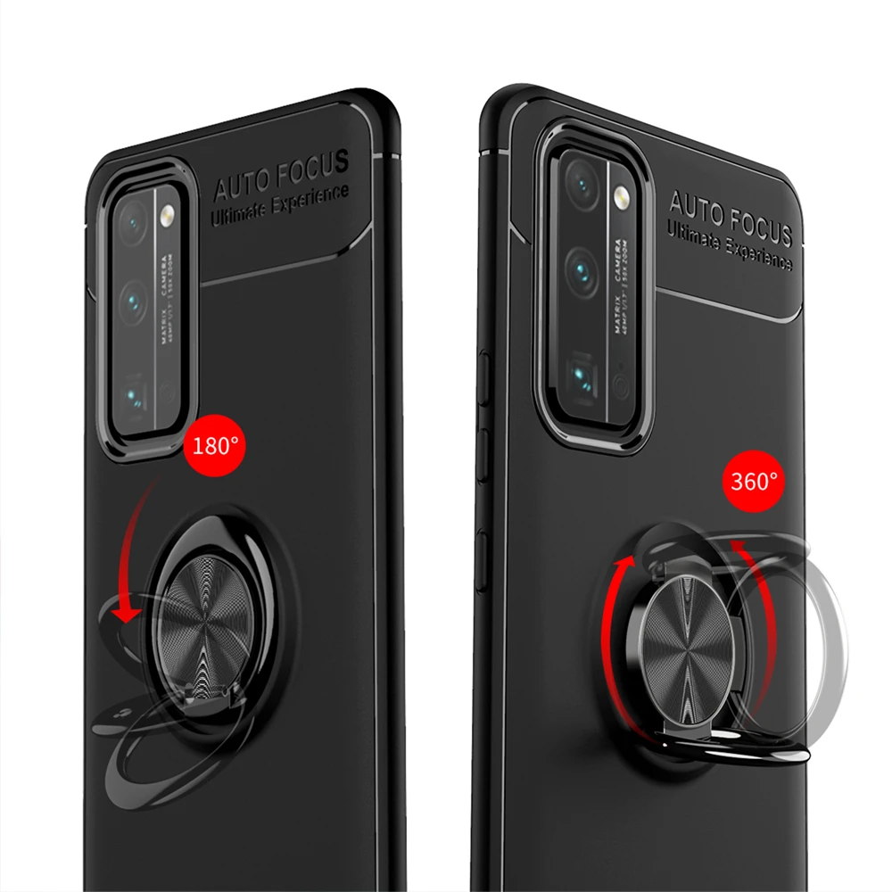 Чехол для телефона с кольцом на палец магнитный держатель Huawei Honor Play 4TPro 4T 30 30Pro + X10