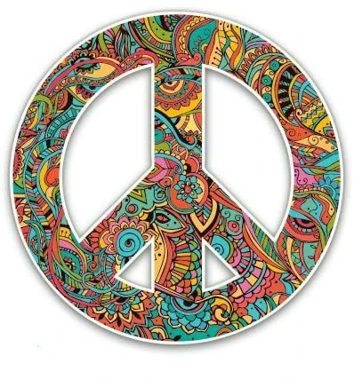 

Creative Peace Sign Car Sticker Accessories Car Styling Decal Vinyl Car Window Cover Scratches Waterproof PVC 13cmx13cm