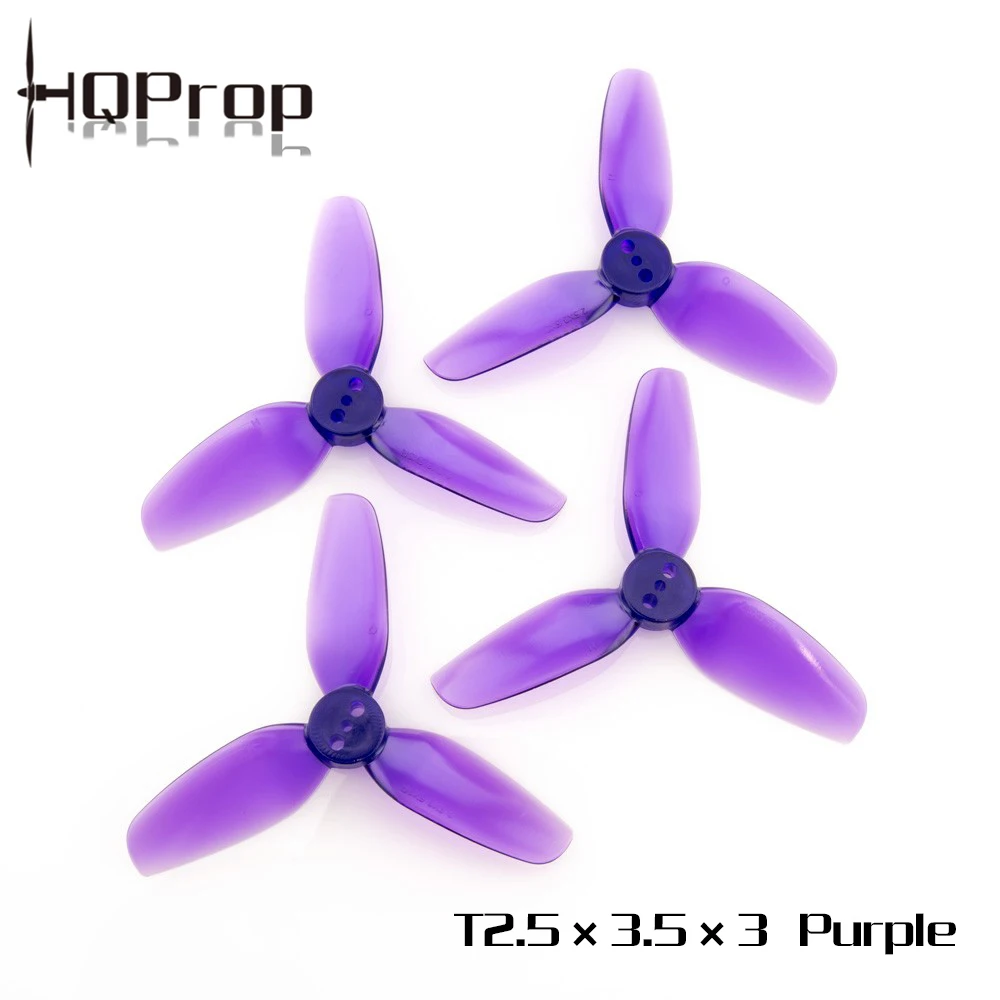 HQPROP T2.5X3.5X3 2535 3-лопастной Пропеллер из поликарбоната для радиоуправляемых FPV