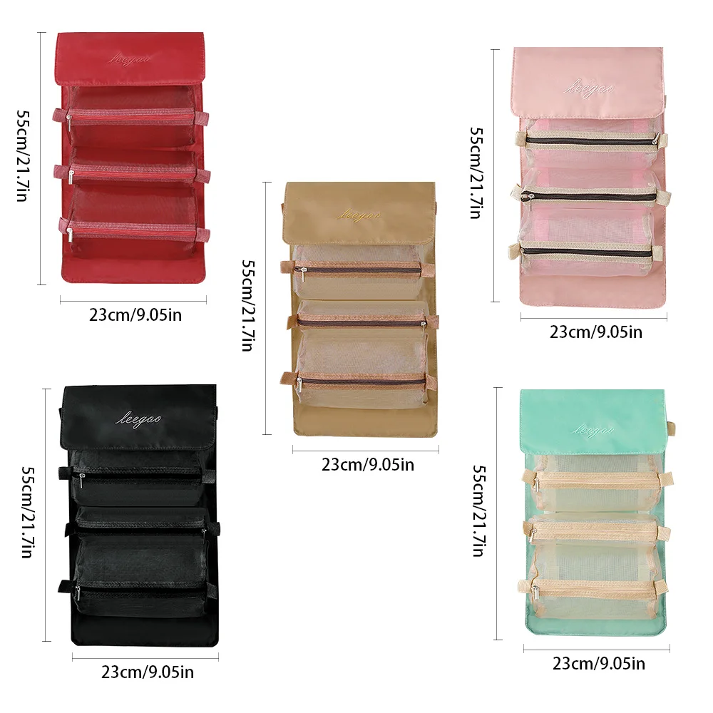 

Multi Pocket Storage Bag Travel Home Storage Hanging Bags Foldable Cosmetic Bag Girl Cosmetic Storage Container For Household