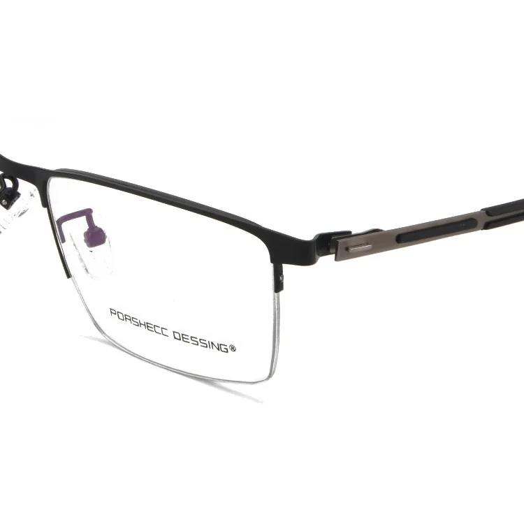 

Prescription Glasses Fashion Metal Rectangular Eyewear Can Equipped Myopia Hyperopia Eyeglasses Anti-blue Spectacles