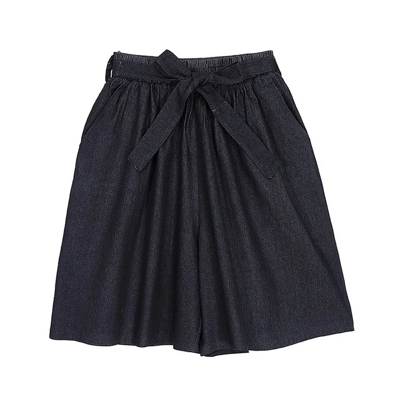 

Casual Loose Solid Shorts Women High Waist Plus Size Short Jeans Feminino Elegant All-match Bottoms Female 2021 Summer New