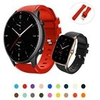 20 мм22 мм двойной цвет силиконовый сменный ремешок для наручных часов Xiaomi Huami Amazfit GTS 2Amazfit GTR2Amazfit GTR 4247 ммAmazfit BIP S