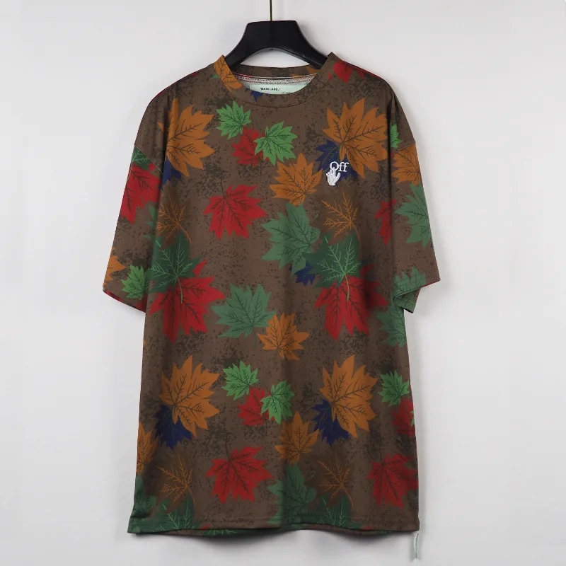 

Chao brand pure cotton camouflage leaf arrow men's and women's high quality T-shirt