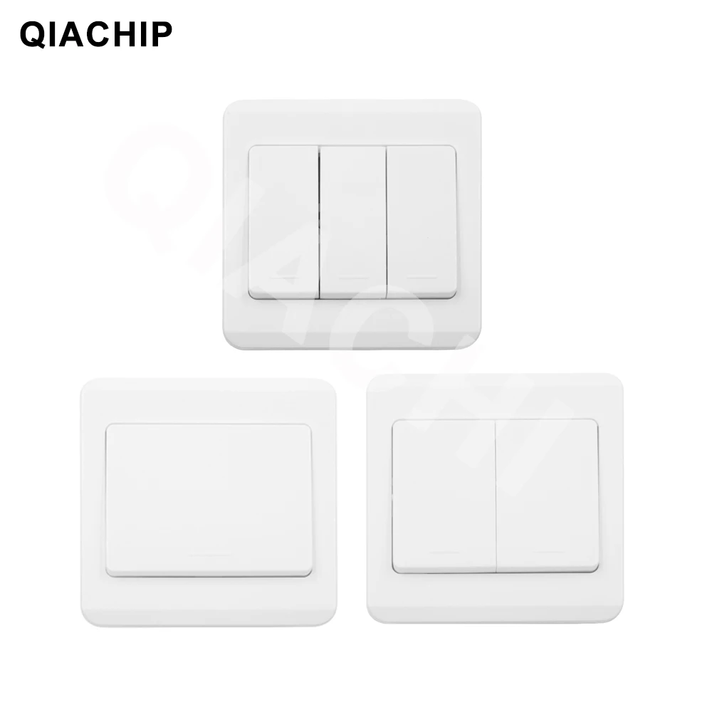 

433Mhz RF Remote Control Switch Dual Control receiver 220V Wall Panel Wireless Transmitter For Smart Home Lamp Bulb Light