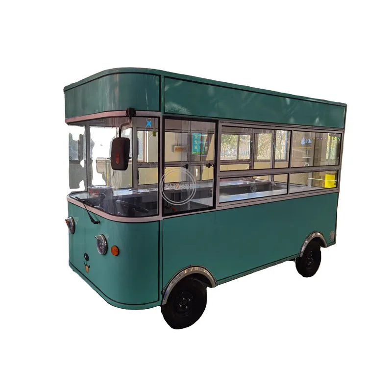 

Mobile Kitchen Fast Snack Food Vending Cart Electric Coffee Truck Camper Caravan Catering Van for Park Use