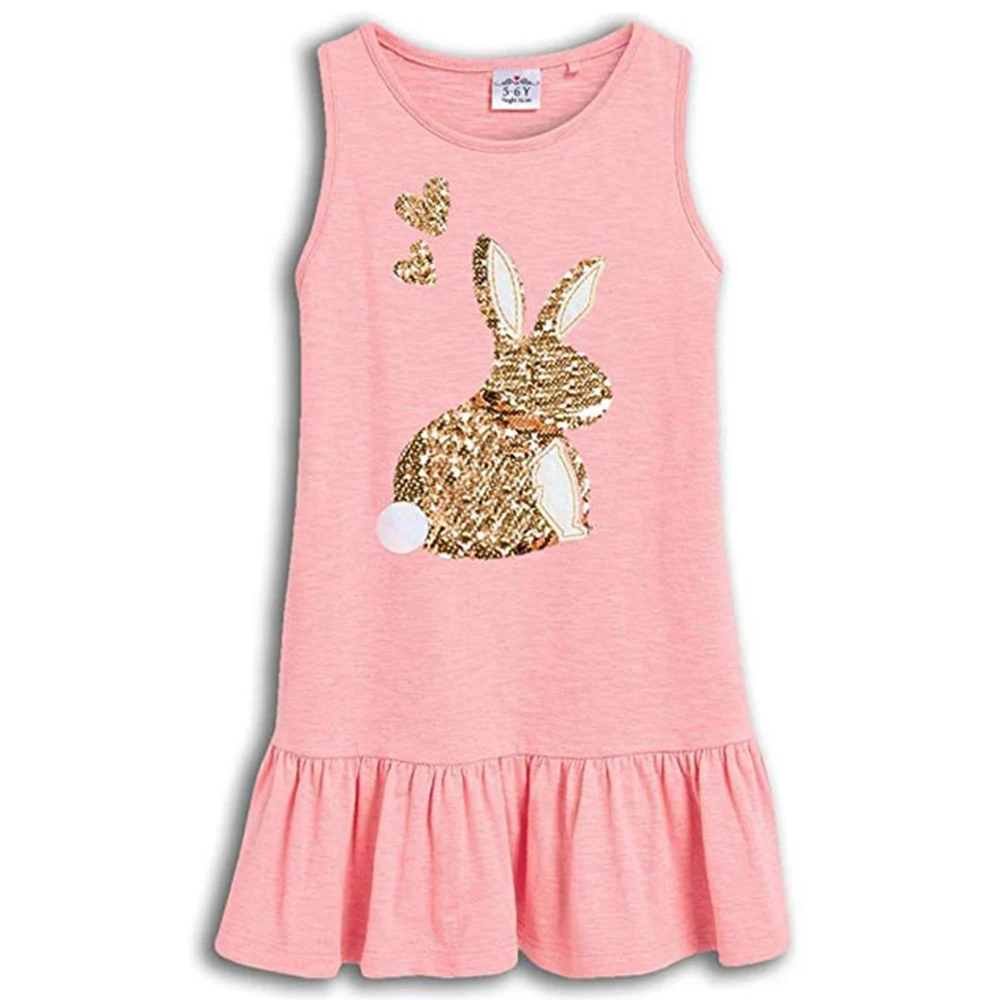 VIKITA 2019 New Brand Summer Girls Dresses Sequined Girl Clothing Princess Dress Children Costume 100% Cotton Kids Clothes | Детская