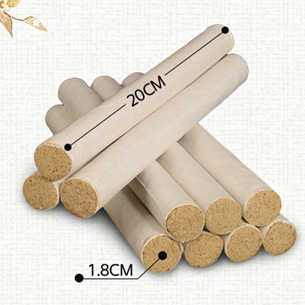 

10Pcs Moxa Stick Moxibustion Chinese Medicine Burner Smokeless Mugwort Herb