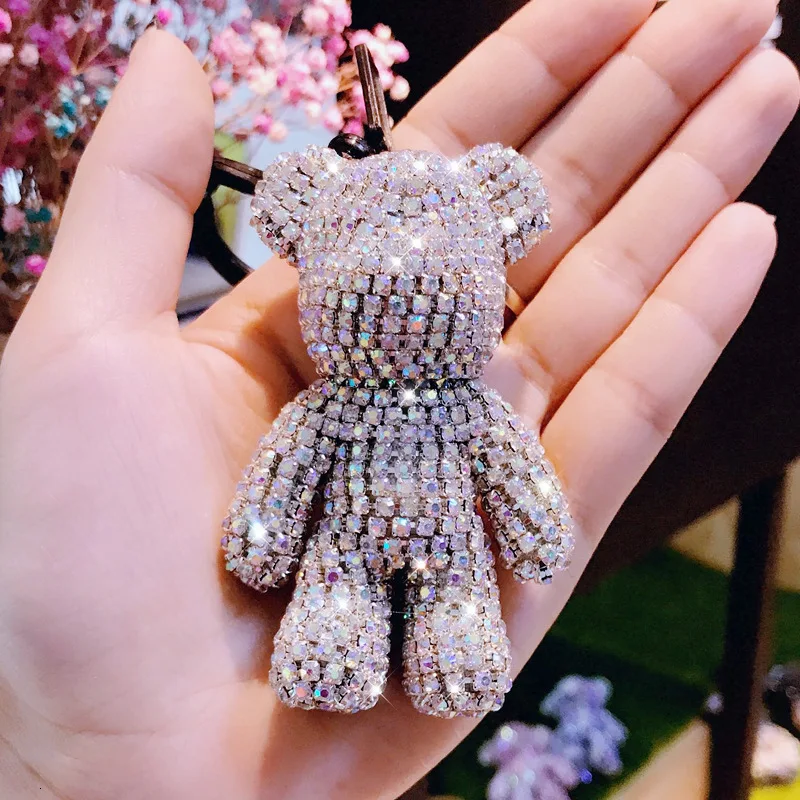 Мрачный Медведь Bomgom Bling Стразы брелок ювелирные изделия подарки брелки для