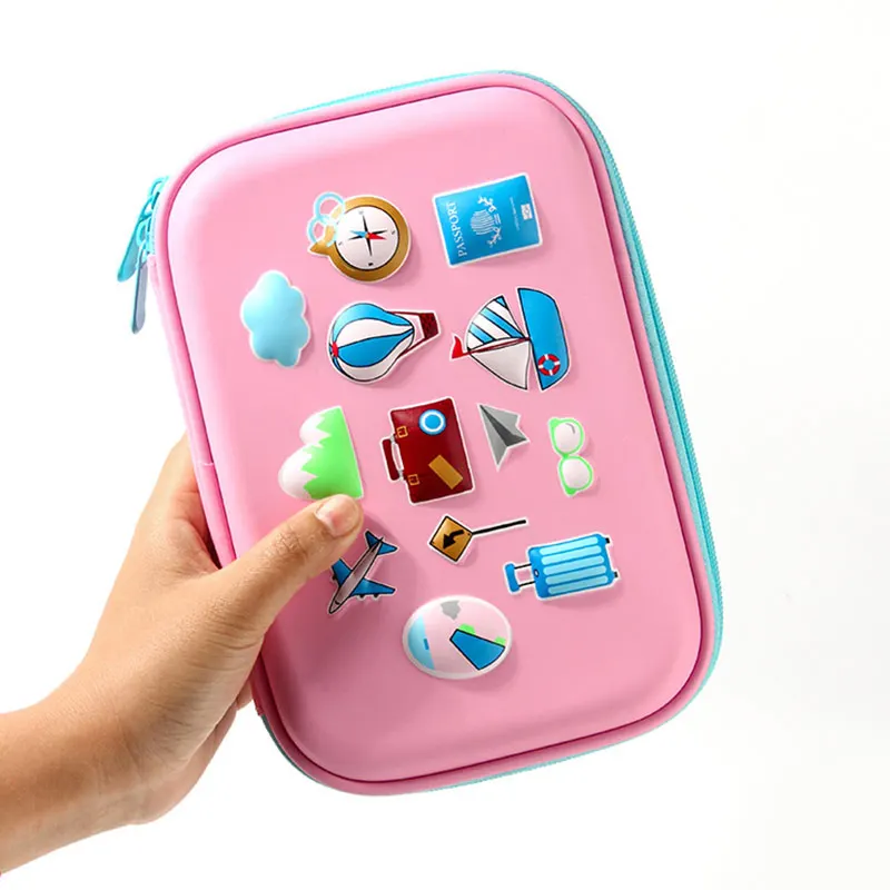

Portable 3D Cartoon Children Pencil Case EVA Waterproof Kids Student Pen Stationery Box Make Up Cosmetic Storage Bag Organizer