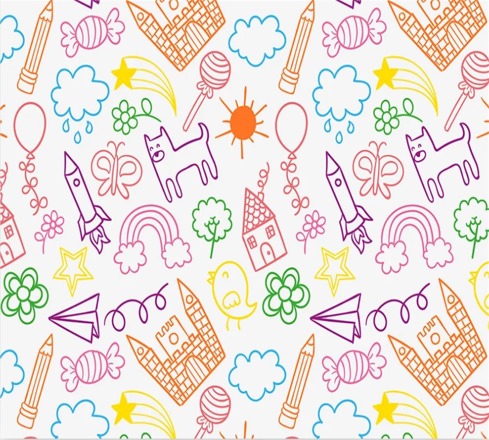 Пользовательские обои простой карандаш рисунок сказка Королевство детская