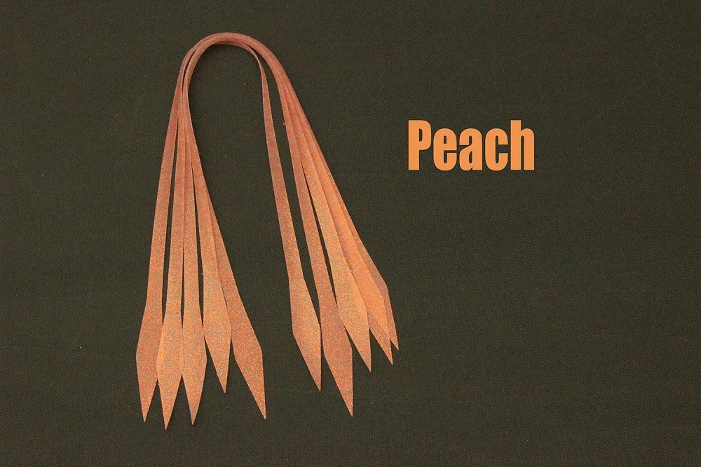 Peach Tigofly 20 шт./партия рыболовные Силиконовые юбки DIY SpinnerBait Buzzbait кальмары резиновые приманки с крючками делая Стример Летать связывая материалы - Цвет: Peach