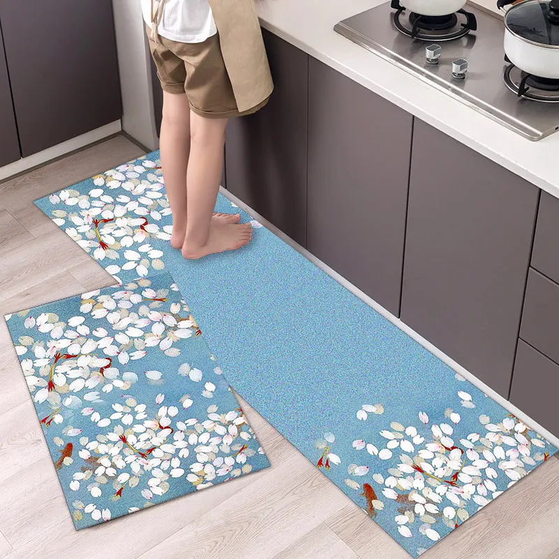 

Kitchen Mat Antislip Bath Mat Soft Bedroom Floor Mat Living Room Carpet Doormat Kitchen Rug