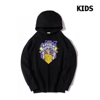 family clothing kids merch a4 printed hoodie boys autumn winter thicked fleece hooded sweatshirts casual parenting pullover tops