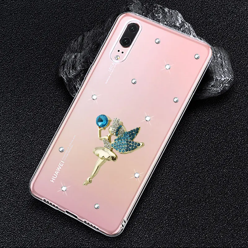 

For Huawei P30 Case Honor 8A 8S 9S 9A 9X phone case flower clear bumper back Cover For Huawei P30 pro P20 lite P Smart Z Y5 2019
