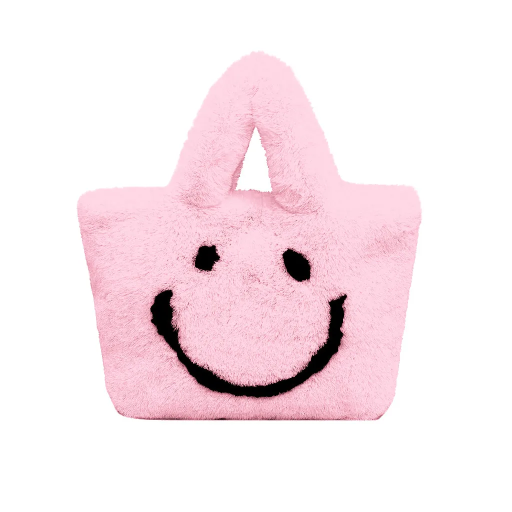 Autumn Winter Plush Shoulder Bag Small Size Cute Wild Handbags For Teens Girls High Quality Vintage Designer Messenger #A |