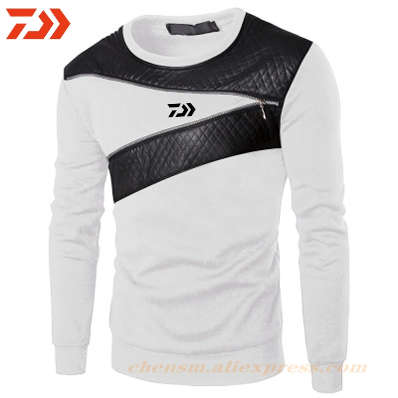 

Daiwa Fishing For Hoodies Fishing Shirts Hiking Cotton Men Sweatshirt Patchwork Fishing Jacket Outdoor Sport Fishing Clothing