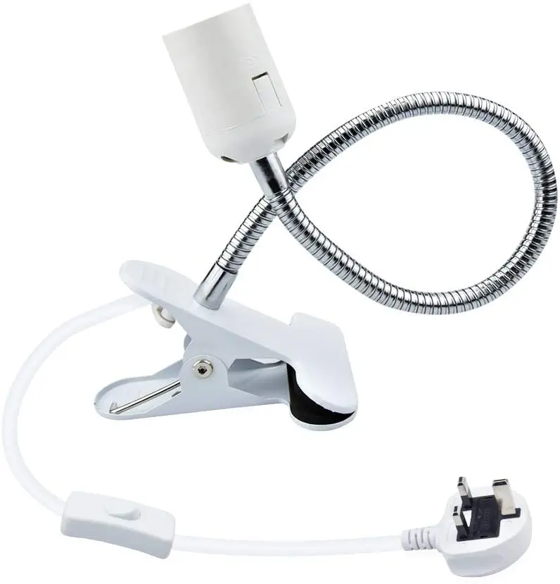 Зажим для держателя лампы E27 с переключателем вкл/выкл штепсельная вилка