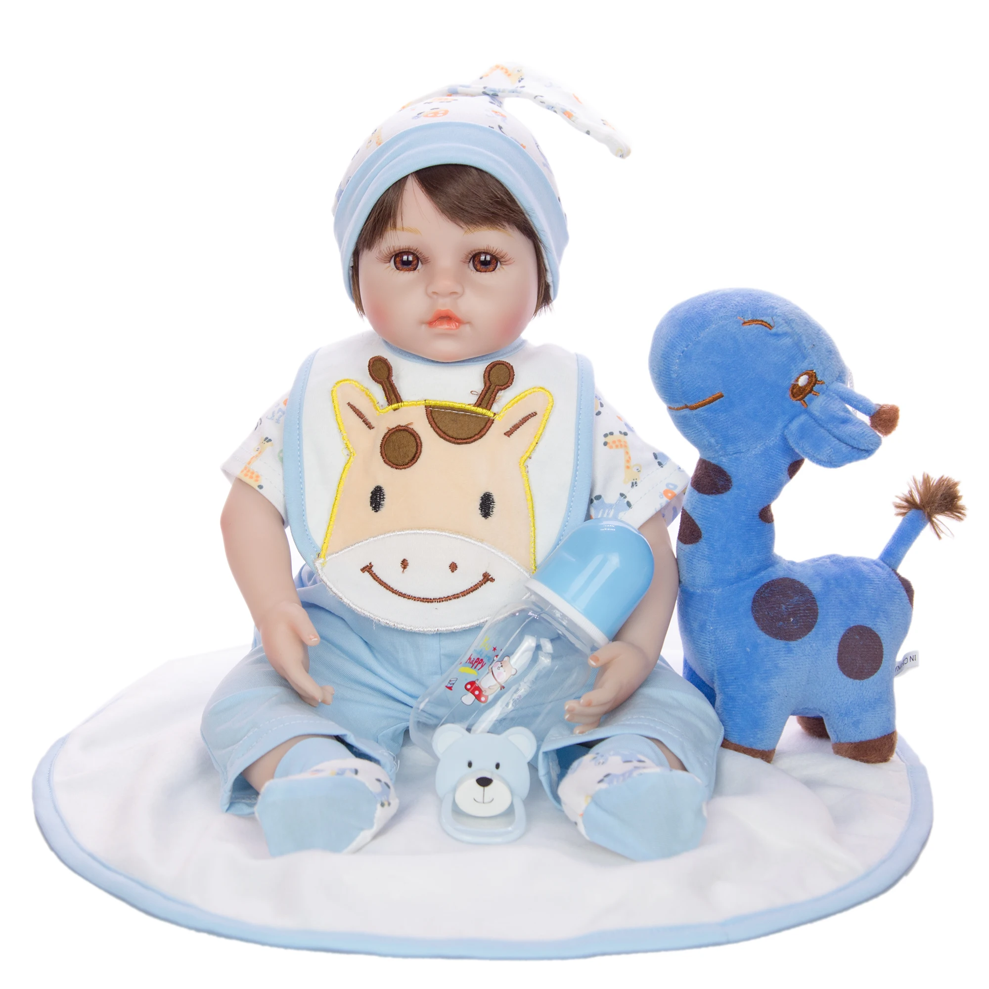 KEIUMI 18 дюймов красивый Menino Reborn Мягкий силикон винил реалистичный Baby кукла 48 см