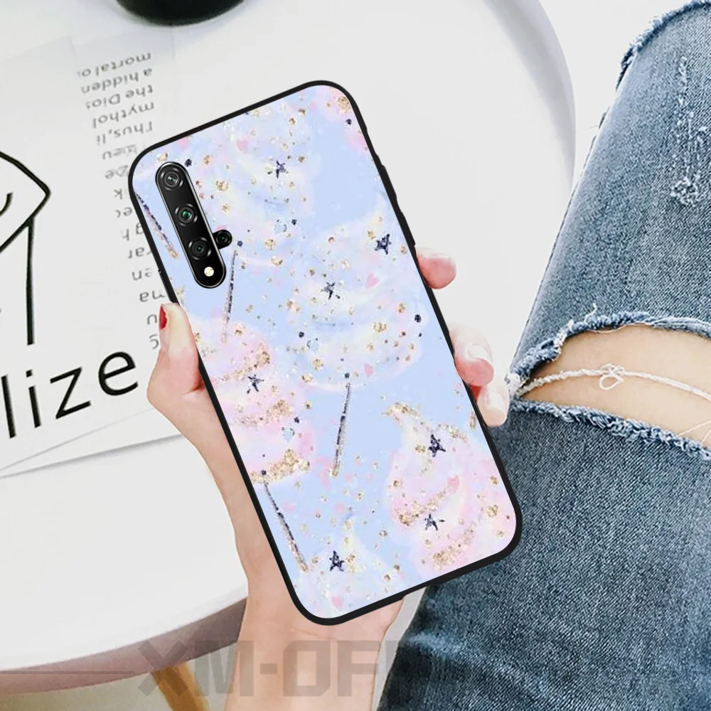 Reayou Light cloud gold dust DIY чехол для телефона с рисунком Honor 20 20lite view20 7C 8C 7A 8A 10i 20i PLAY 9X Pro |