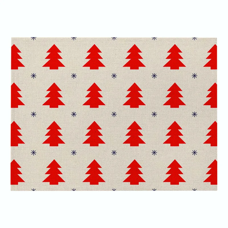 Рождество Стиль Столовая салфетка обеденный стол кухонная подставка со