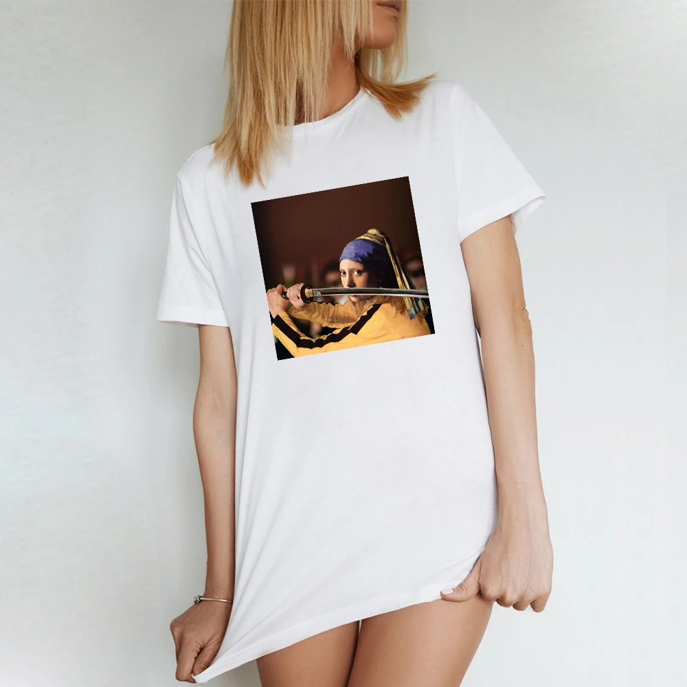 Футболка Tumblr с принтом плохой девочки пикантная белая футболка пленочной