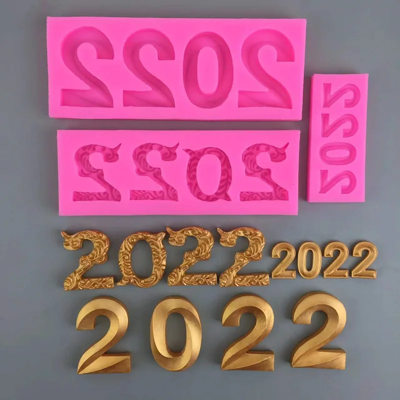 

Цифровая форма для силикагеля, новый год 2022, яркий инструмент