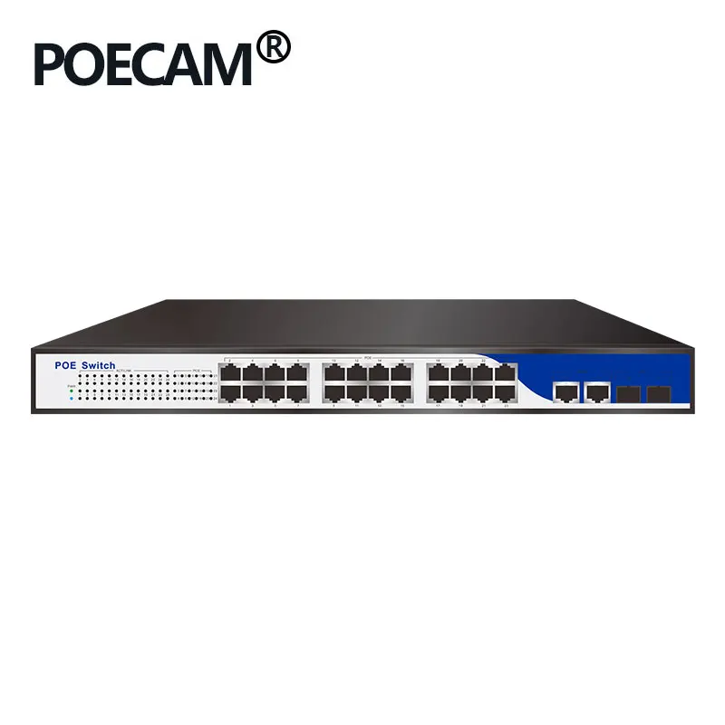 Контактный разъем питания IEEE802.3af/at активный коммутатор poe 24 порта 1U 19 &quotдля