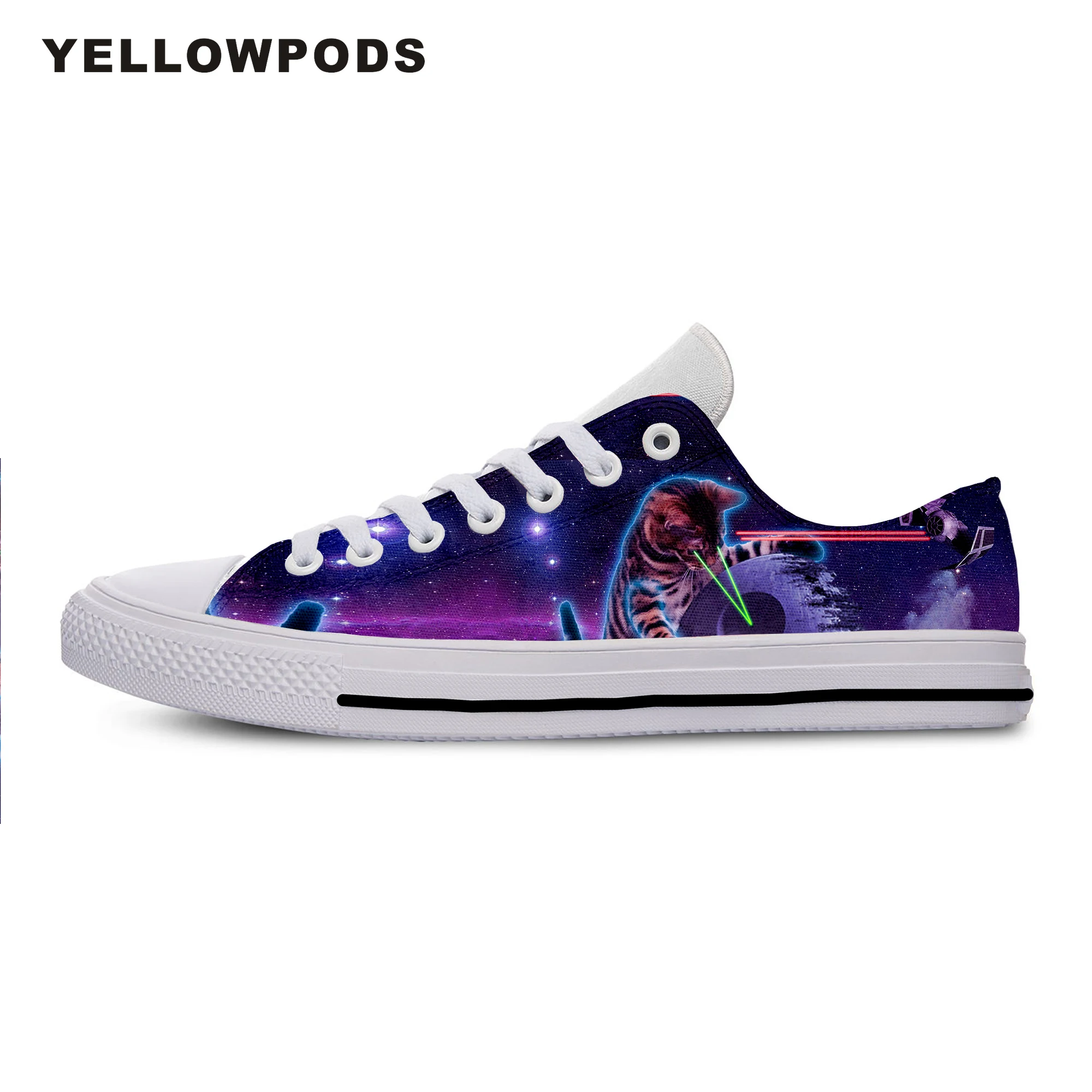 

Mens Shoes Casual New Fashion Men/women's Galaxy Cat Winter/autumn 3d Galaxy Harajuku Animal Shoes Customized White Brand Shoes