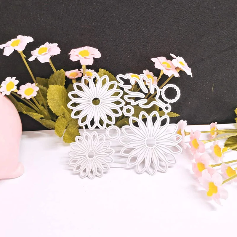 DIY цветок металла резки штампы карты decorationg альбом для Трафарет Шаблон