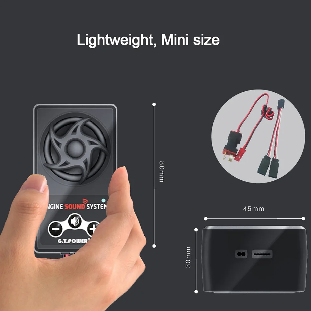 

Mini RC Car Engine Sound Simulated System Module 58 Sounds for 1/10 RC Crawler Off-road Car