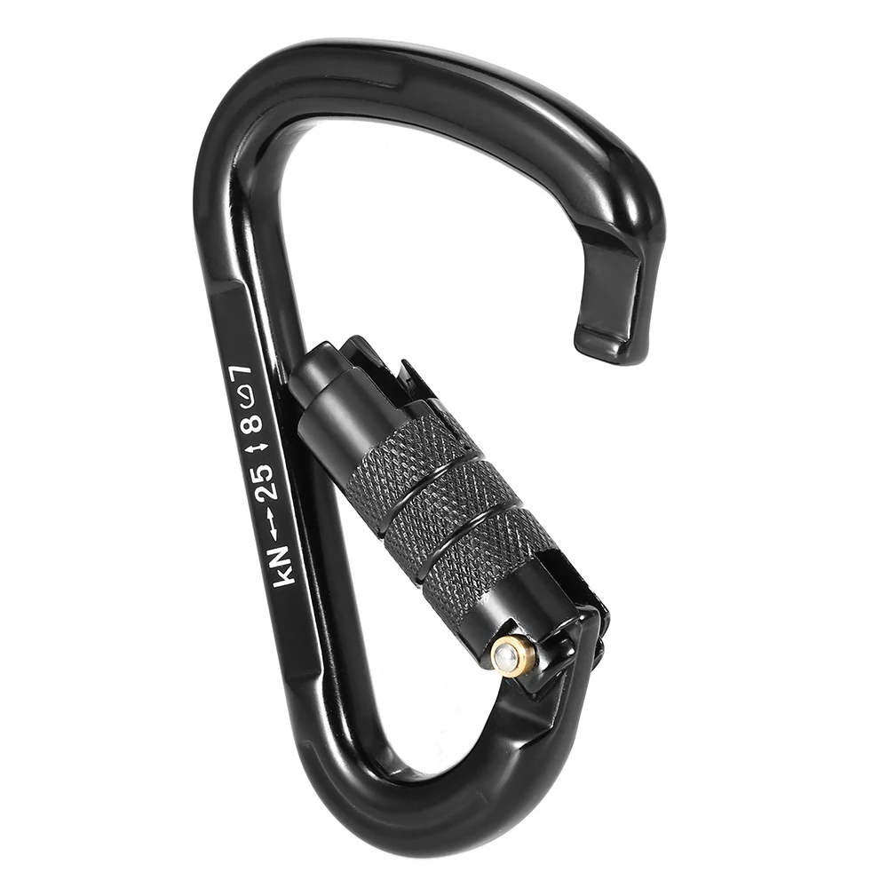 2 шт. D-образный карабин для ключей 25 кН | Спорт и развлечения
