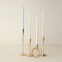 12 4pc unsented taper candles colored long stick candle smokeless home nordic decor wedding centerpiece birthday candle