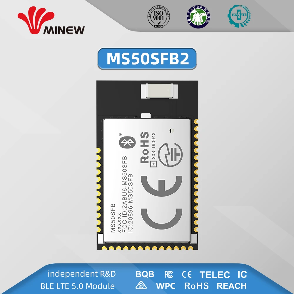 Беспроводной радиочастотный модуль nRF52832 2 4 ГГц Minew MS50SFB Ble 5 0 приемник передатчик