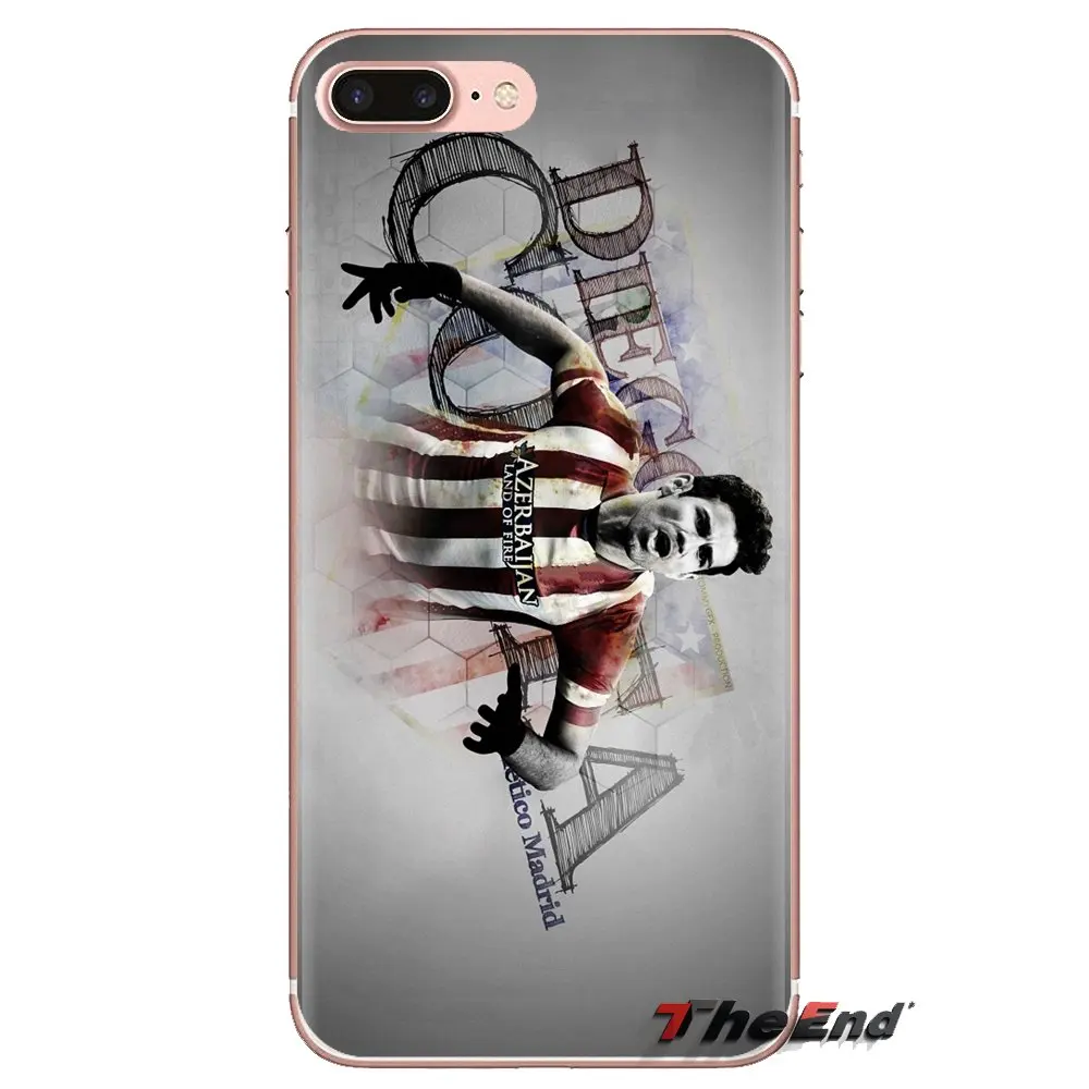 For Samsung Galaxy S2 S3 S4 S5 MINI S6 S7 edge S8 S9 Plus Note 2 3 4 5 8 Coque Fundas Diego Costa Art Soccer Star TPU Skin Cover |