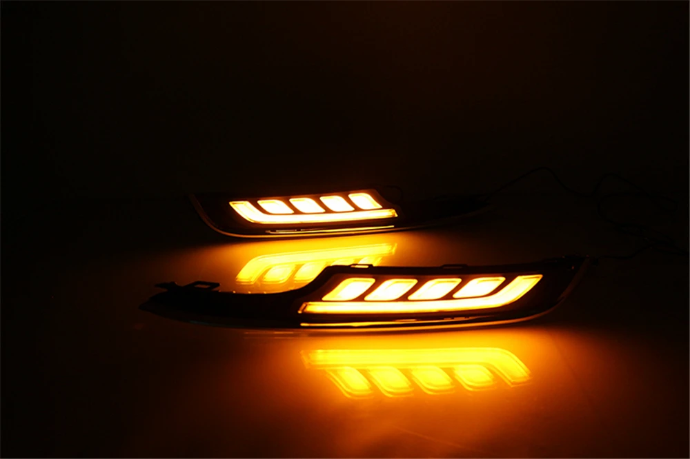CSCSNL 1 комплект 12 В ABS светодиодный ные дневные ходовые огни DRL с поворотным